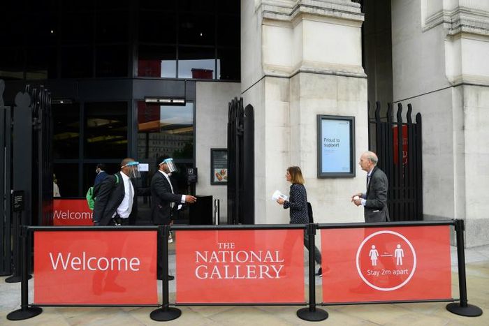 The central London venue becomes the first major art museum in the British capital to open its doors again