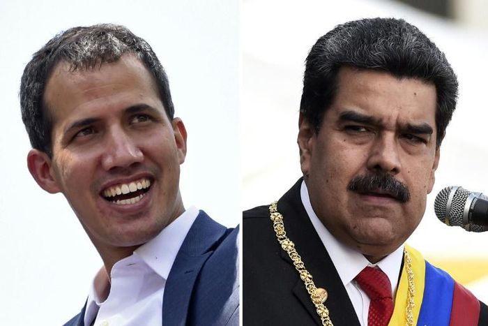 Venezuelan opposition leader Juan Guaido (L) and President Nicolas Maduro dispute $1 billion in gold held at the Bank of England