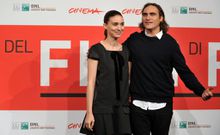 Phoenix and Mara during the Her photocall at the 8th Rome Film Festival on November 10, 2013 in Rome, Italy.