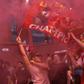 Thousands of Liverpool fans celebrated a first league title in 30 years outside Anfield