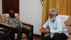Jerry John Rawlings with Registrar of the Scholarship Secretariat