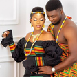 Kente bride and groom