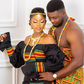Kente bride and groom