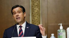 Republican Representative John Ratcliffe testifies before a Senate Intelligence Committee reviewing his nomination as US Director of National Intelligence