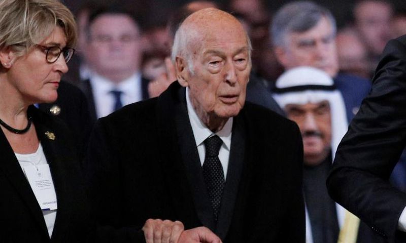 Former French president Valery Giscard d'Estaing, pictured last year, has been accused of sexual assaulting a reporter in 2018