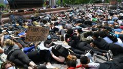 The death of George Floyd has sparked nationwide protests, including this one in Washington near the US Capitol on June 3, 2020