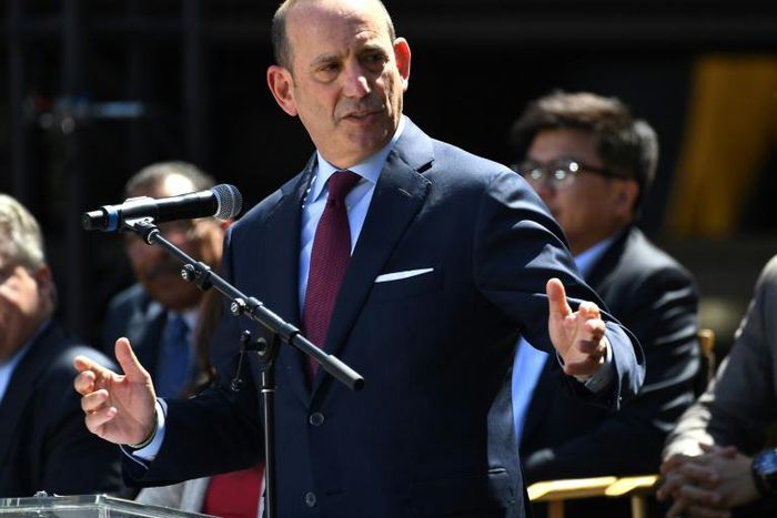 Major League Soccer Commissioner Don Garber says the league will take a $1 billion revenue hit from the coronavirus shutdown