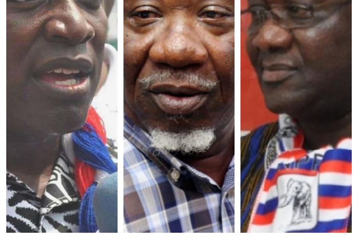 Kwabena Agyapong, Allotey Jacobs and Paul Afoko
