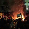 Crowds of protesters break curfew in Washington to demonstrate near the White House