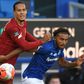 Virgil van Dijk (left) was happy to be back playing despite Liverpool's 0-0 draw against Everton