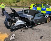 Driver crashes new £200,000 Lamborghini just 20 minutes after owner picked it up from showroom