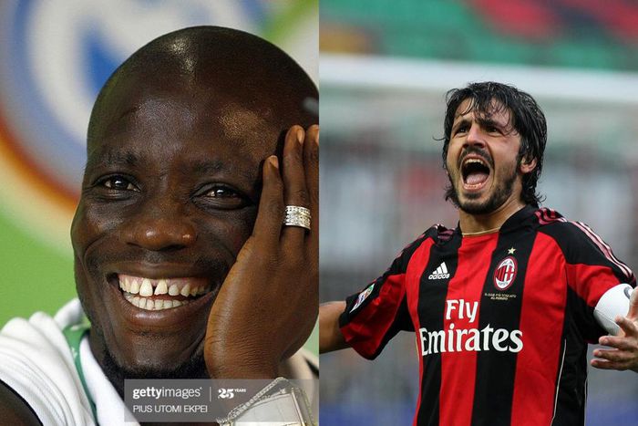 Stephen Appiah and Gattuso
