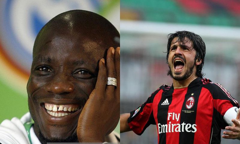 Stephen Appiah and Gattuso