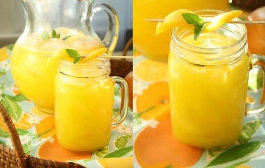 Mango ginger lemonade