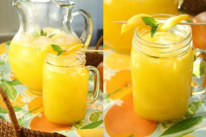 Mango ginger lemonade
