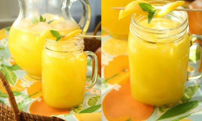 Mango ginger lemonade