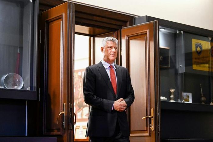 President Thaci promised to resign if charges of war crimes and crimes against humanity filed by prosecutors last week are confirmed by a special tribunal in The Hague