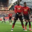 Manchester United could have Paul Pogba (left) and Marcus Rashford (right) fit for when the Premier League returns