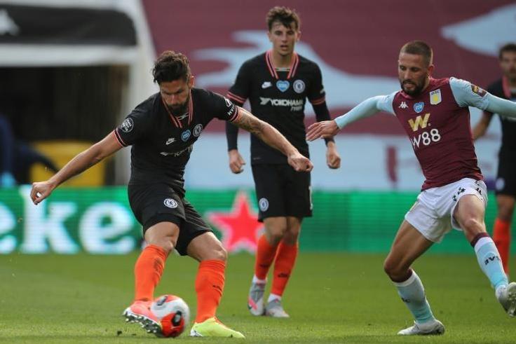 Olivier Giroud fired Chelsea to victory at Aston Villa