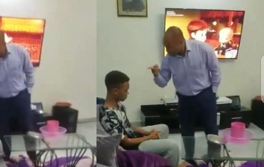 VIDEO: Father who beat his son for failing in exams summoned by Police