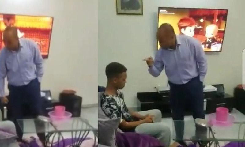 VIDEO: Father who beat his son for failing in exams summoned by Police