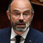 French Prime Minister Edouard Philippe  delivers a speech as he presents the government's plan to exit from the lockdown