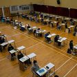 Students sat at least 1.8 metres from each other for the exams