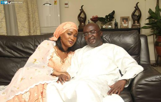 Dr Mahamudu Bawumia with Samira