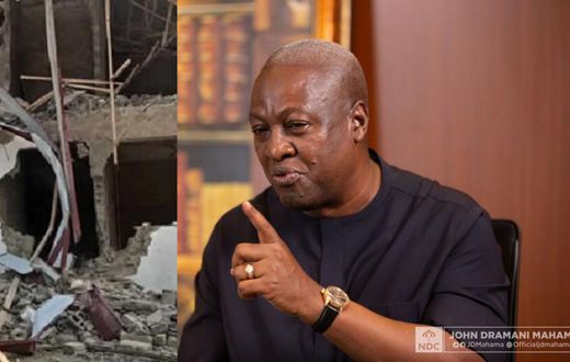 Demolition of Nigeria High Commission: Once peaceful Ghana has now become lawless – Mahama