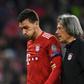 Hans-Wilhelm Mueller-Wohlfahrt pictured helping Mats Hummels off the pitch when he played for Bayern Munich in October 2018