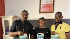 Dumelo supports student-owned start-up producing locally-made liquid soap