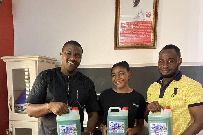 Dumelo supports student-owned start-up producing locally-made liquid soap