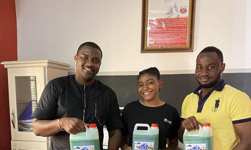 Dumelo supports student-owned start-up producing locally-made liquid soap