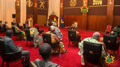 President Akufo-Addo's meeting with the leaders of the Muslim Community in the country and the Executive Committee of the National House of Chiefs.