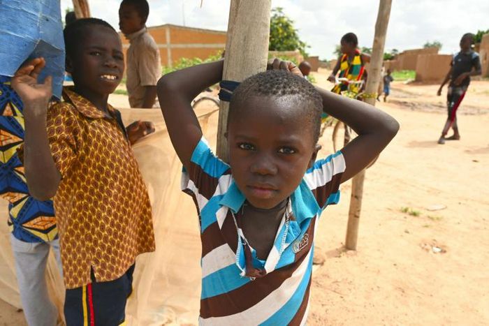 A few of the 860,000 people displaced internally in Burkina Faso due to jihadist attacks