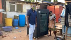 John Dumelo supports baker