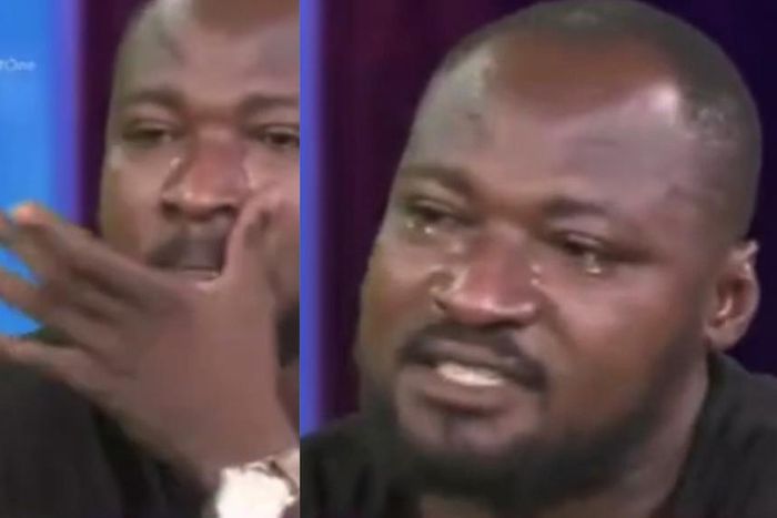 Funny Face weeps on TV