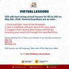 Virtual timetable
