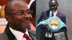 Kennedy Agyapong and Azumah Nelson