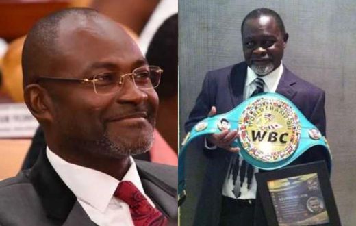 Kennedy Agyapong and Azumah Nelson