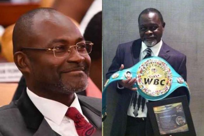 Kennedy Agyapong and Azumah Nelson