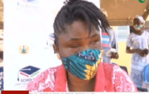 VIDEO: Akufo-Addo orders full scholarship for blind lady to study at UCC