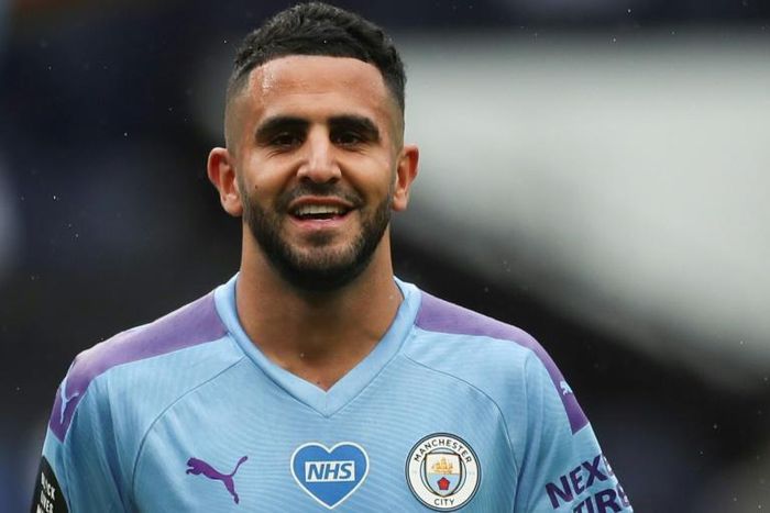 Manchester City's midfielder Riyad Mahrez was among the scorers in his side's 5-0 win against Newcastle