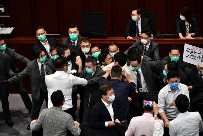 Clashes have broken out in Hong Kong's legislature twice in the last fortnight
