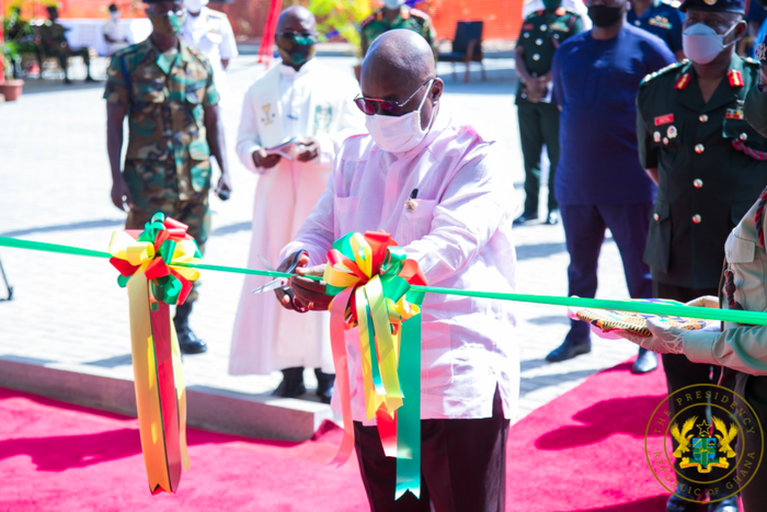 Akufo-Addo commissions housing apartments at Burma Camp