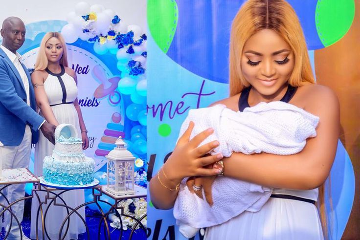 Regina Daniels and billionaire husband, Ned Nwoko, hold naming ceremony for their son