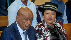 Lesotho PM Tom Thabane is under pressure to resign over the murder of his estranged wife -- his current wife, pictured, has been charged