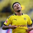 Hair and now: Jadon Sancho in action for Dortmund against Hertha Berlin on Saturday