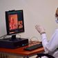 An inmate receives a virtual visit at Dubai's Al-Awir prison in the United Arab Emirates