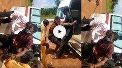 Angry officials tie up stubborn COVID-19 patient with rope before dumping him in ambulance (video)